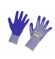 Blaue Garten- und Arbeitshandschuhe aus Nylon und mit antibakteriellem Material