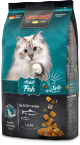 Packung Leonardo Adult Fish 1,8 kg – Trockenfutter mit Lachs, Meeresfischmehl, Krill und Chiasaat für erwachsene Katzen, unterstützt Haut- und Fellgesundheit.