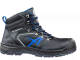 schwarzer Sicherheitsschuh-Halbstiefel von albatros mit blauem Element
