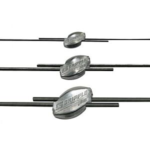 Gripple Jumbo Drahtverbinder 2,5–3,15 mm im 10er Pack, belastbar bis 600 kg, wetterfester Keramik‑Roller