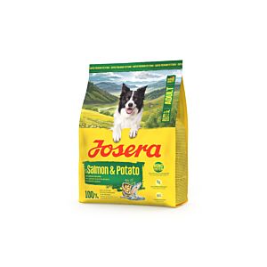 JOSERA Adult Salmon & Potato 900 g Trockenfutterbeutel für ausgewachsene Hunde mit Lachs & Kartoffel
