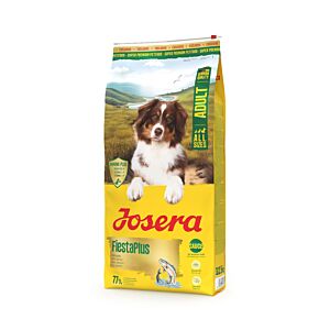 Josera Adult FiestaPlus 12,5 kg Packung – Trockenfutter mit Soßenpulver für erwachsene Hunde mit Lachs