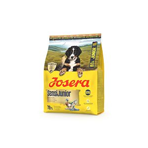 Josera SensiJunior 900 g Packung – sensitives Welpen-Hundefutter mit Lachs & Ente