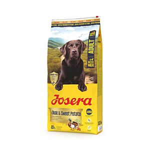Josera Medi/Maxi Adult Duck & Sweet Potato 12,5 kg Packung – getreidefreies Trockenfutter mit Ente & Süßkartoffel