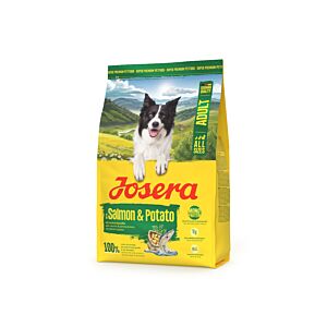 JOSERA Adult Salmon & Potato 3 kg Trockenfutterbeutel für ausgewachsene Hunde mit Lachs & Kartoffel