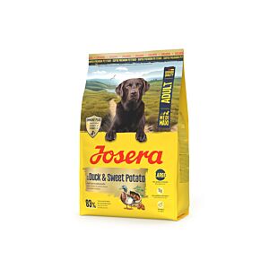 Josera Medi/Maxi Adult Duck & Sweet Potato 3 kg Packung – getreidefreies Trockenfutter mit Ente & Süßkartoffel