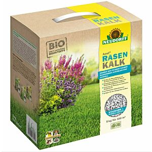 Azet Rasenkalk von Neudorff im 5kg Paket, aus 100% natürlichen Rohstoffen, pH-Wert saurer Rasenböden wird natürlich erhöht, für ca. 100m²