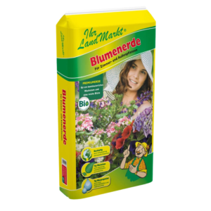 Ihr LandMarkt Blumenerde 40 l mit Torfersatzprodukten – umweltfreundliche Universalerde im Sack