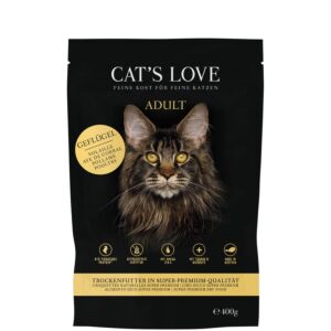 Beutel CATSLOVE Adult Geflügel 400g – getreidefreies Trockenfutter mit Geflügel und Lachsöl