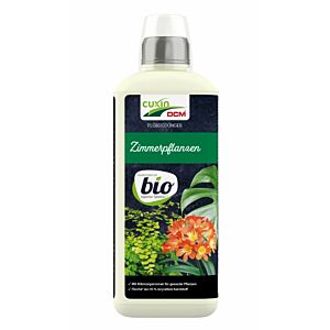 Flüssigdünger für Zimmerpflanzen von Cuxin DCM, im biologischen Landbau anwendbar, für gesunde, grüne Pflanzen, helle 0,8 Liter Flasche mit Dosierkappe