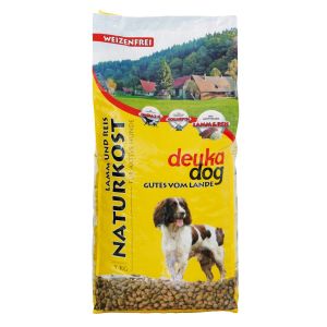 Deuka Dog Naturkost 5 kg Sack, mit Omega 3+6, vollwertiges Futter mit Lamm und Reis für aktive Hunde, weizenfrei