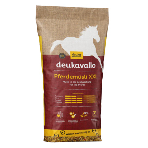 deukavallo Pferdemüsli XXL 30kg Sack, mittlerer Stärke-, Rohaser- und Vitalstoffgehalt, mit leichtem Rohproteingehalt, für eine gute Grundversorgung mit Vitaminen und Mineralstoffen