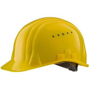 Gelber Schutzhelm