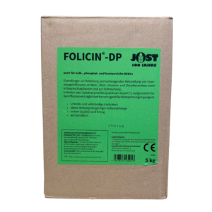 Folicin DP 5 kg Verpackung – hochwertiger Eisendünger gegen Eisenmangel und Chlorose für Gartenbau und Landwirtschaft.
