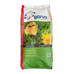 Garvo 1075 Alfastart Küken 12,5 kg – Starterfutter mit Mini‑Pellets und Gammarus für Piepkuikens ab dem 2. Lebenstag