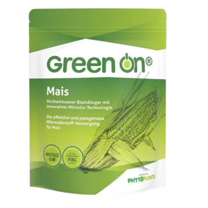 Green On Mais im praktischen Beutel, Verbesserung des Wurzelwachstums, effektive und passgenaue Mikronährstoff-Versorgung für Mais, FiBL gelistet
