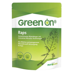 Green On Raps Blattdünger im praktischen Beutel, effektive, passgenaue Mikronährstoff-Versorgung für Raps, FiBL gelistet