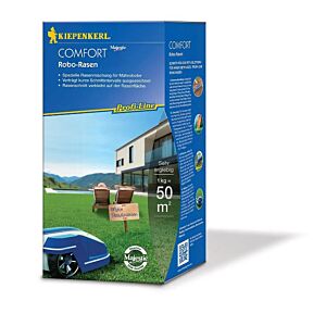 Rasen für Mähroboter Robo-Rasen Comfort von Kiepenkerl, 1kg Packung für 50m²m, für kurze Schnittintervalle