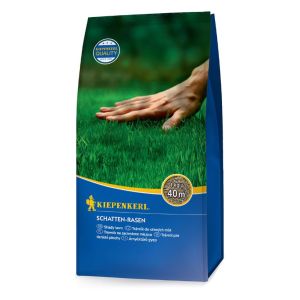 Schattenrasen von Kiepenkerl im 1kg Beutel für 40m2, für einen grünen, gesunden Rasen auch bei wenig Sonnenlicht