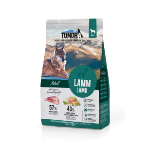 Sack Tundra Dog Lamm 750 g Trockenfutter – getreidefrei mit Lamm, Lachsöl, Superfoods und Gelenksupport