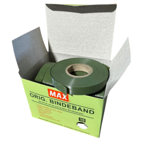 Max Tape PVC 15 grün – 10 Rollen à 25 m PVC-Bindeband, wetterfest und elastisch