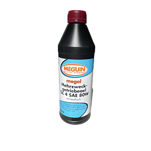 Mehrzweck-Getriebeöl von megol Meguin Oils of Germany - GL 4 SAE 80W, mineralisch, 1 Liter Flasche