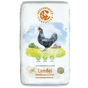 Nösenberger Tierfutter Landei Knoblauch & Zimt im 20kg Sack zur Abwehr von Parasiten von Innen 