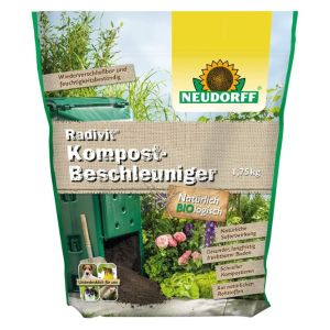 Kompost-Beschleuniger Radivit Neudorff, im wiederverschließbaren 1,75kg Beutel, für ein schnelleres Kompostieren, natürliche Sofortwirkung, aus natürlichen Rohstoffen, für einen gesunden und langfristig fruchtbaren Boden