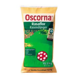 Oscorna Rasaflor Rasendünger 10,5 kg Sack – geeignet für ca. 200 m² Rasenfläche im Hausgarten