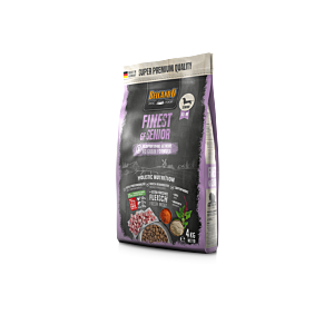 Belcando Finest GF Senior 4 kg – getreidefreies Trockenfutter mit Geflügel, Amaranth & Krill für sensitives Seniorenfutter