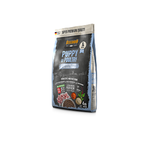Belcando Puppy GF Poultry 4 kg – getreidefreies Welpenfutter mit Geflügel, Soßen‑Effekt, sensitiv verträglich