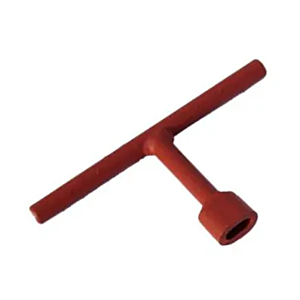 roter Spannfix-Schlüssel zum schnellen Spannen und lockern von Drähten