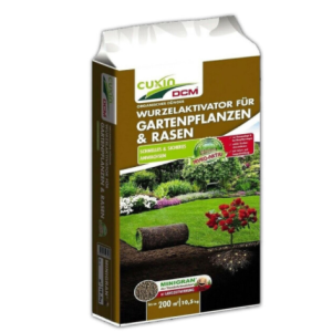 Wurzelaktivator für Gartenpflanzen und Rasen, organischer Dünger von Cuxin DCM, für ein schnelles und sicheres Anwachsen, 10,5 kg Packung für ca. 200 m²