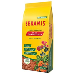 Pflanzgranulat für alle Zimmerpflanzen von Seramis, 100% natürlich, made in Germany, 7,5 Liter, Blumenerde-Ersatz, dient als Nährstoff- und Wasserspeicher, Schädlingsbefall wird vorgebeugt