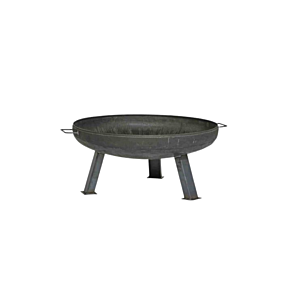 Stahlfeuerschale 60 cm – runde, robuste Feuerschale für Garten oder Terrasse, ideal für Lagerfeuer und gemütliche Abende im Freien