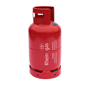 Treibgas von Rheingas, 11kg in roter Gasflasche mit Anschluss
