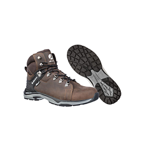 brauner Trekkingstiefel von albatros mit wasserabweisender Membran