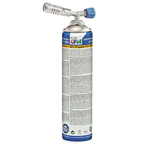 Turbo Lötbrenner 330g Flasche mit Anschluss und regulierbarem Drehknopf, geeignet für Weichlöten und Punktlöten