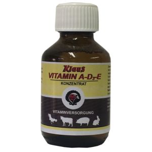 Vitaminversorgung für Ihre Klein- und Nutztiere von Klaus, Vitamin Konzentrat A-D3-E in einer 500ml Glasflasche